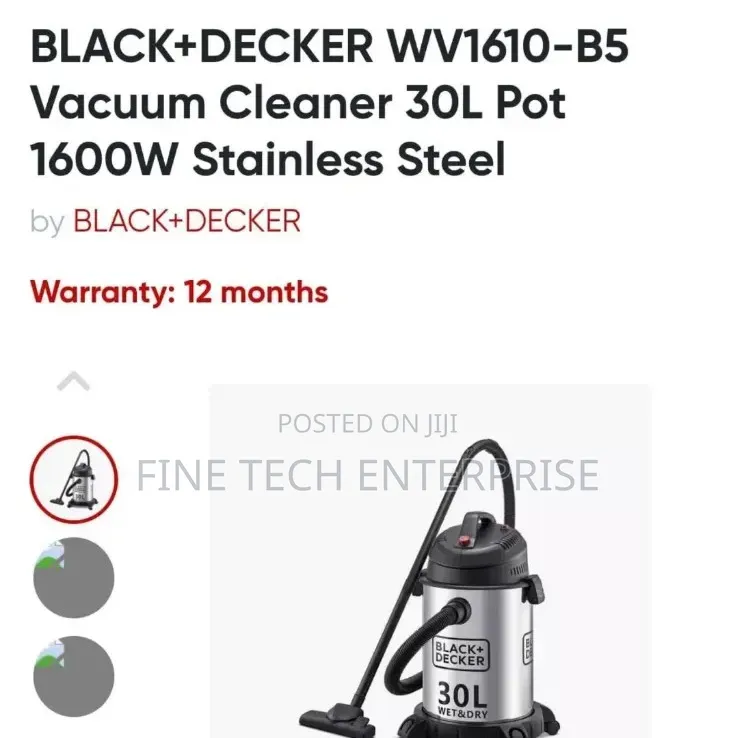 PBlack+Decker Vacuum Cleaner 30L
