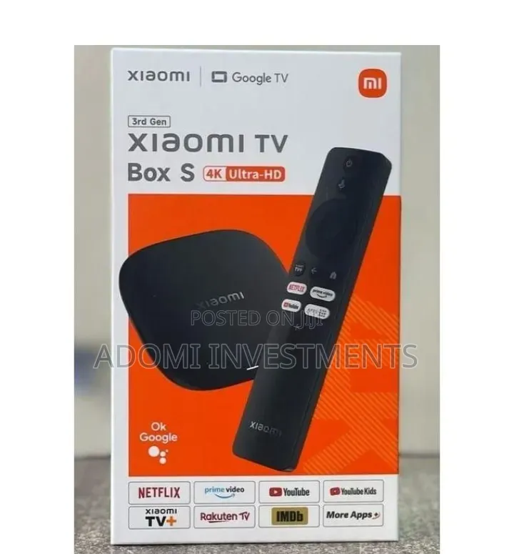 Xiaomi TV Box S (3rd Gen) Ultra-Hd Streaming Media Player.