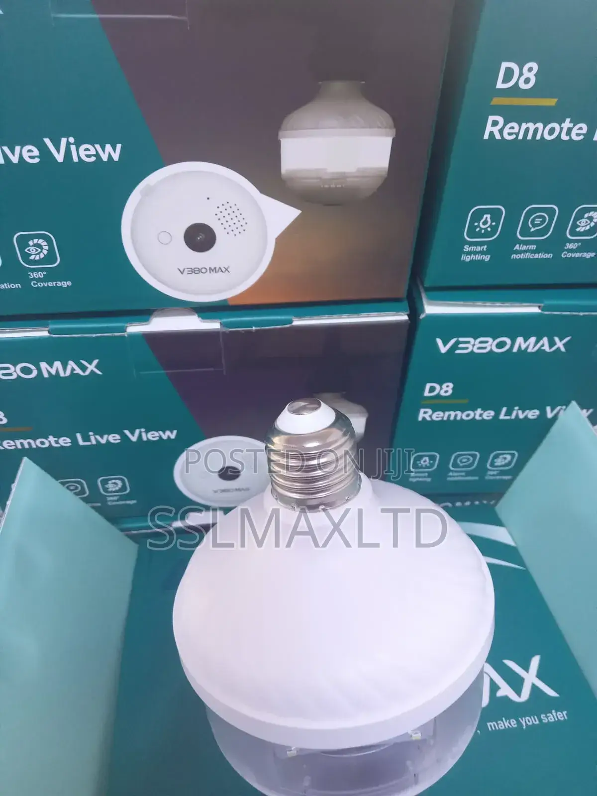 D8 V380max Bulb Camera