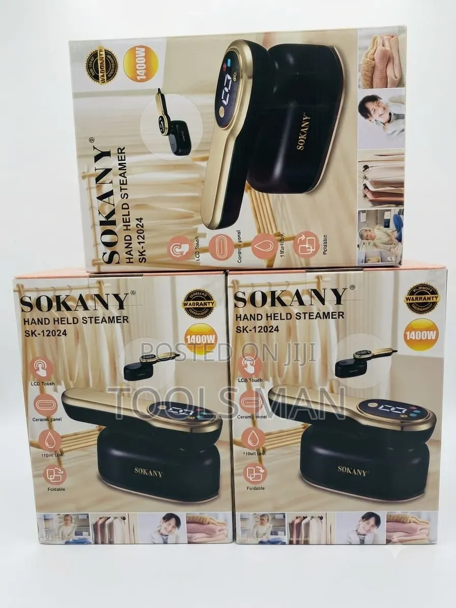 Sokany Hand Held Garment Steamer SKW Gold Black.