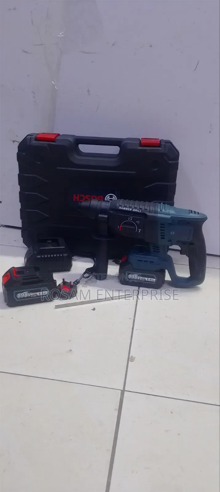 Bosch-Style Cordless Rotary Hammer Drill