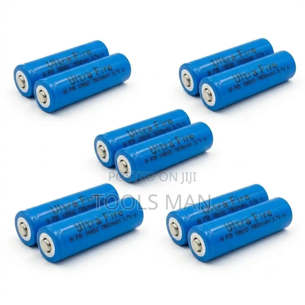 Rechargeable Batteries 3.7V UltraFire 7800mAh Li-Ion Cell.10 PCS 18650