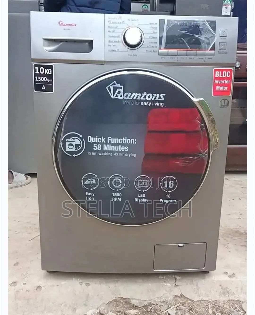 Ramtons Front Load Fully Automatic 10kg Washer - Rw/21