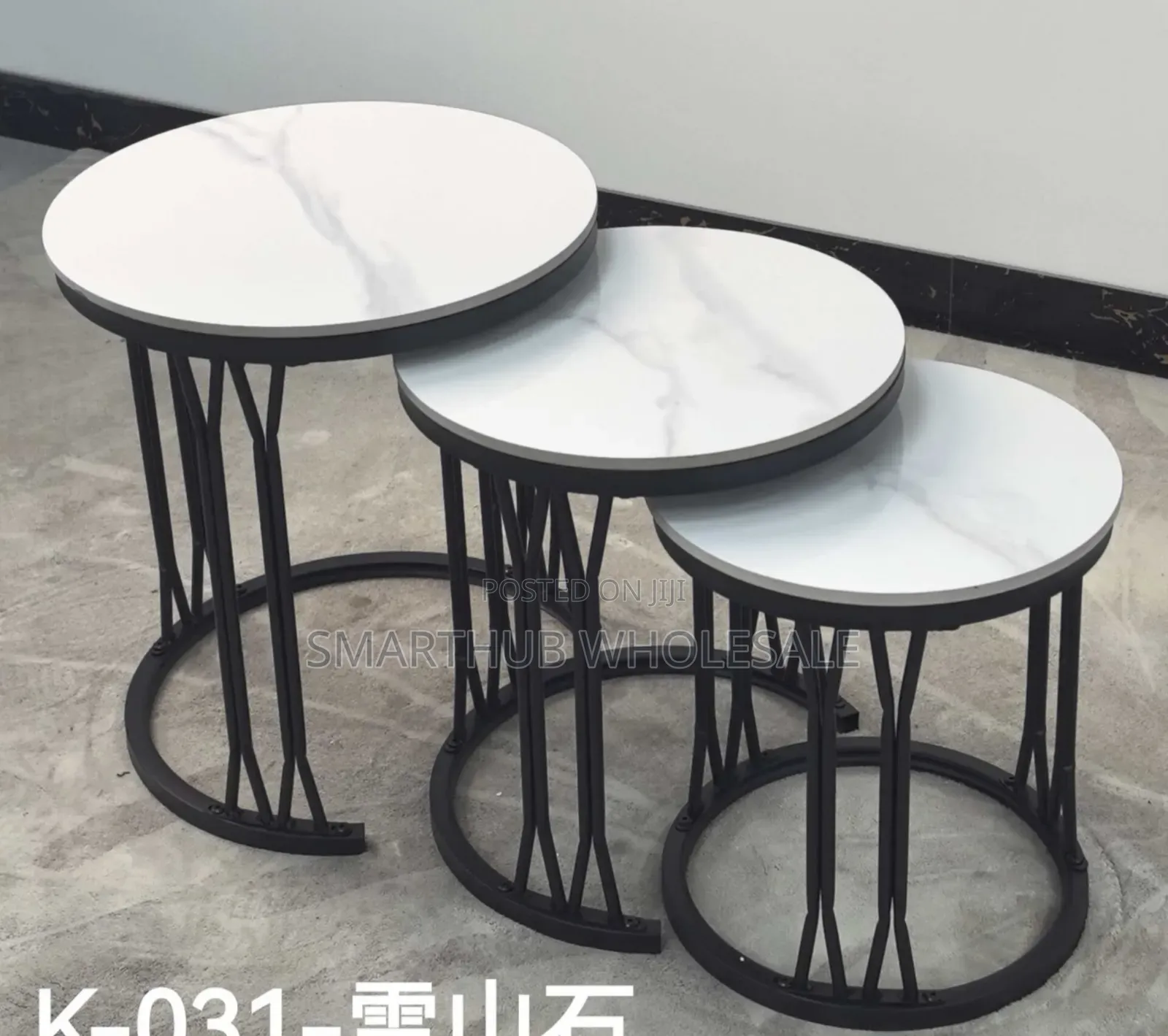 3 in 1 Executive Pure Marble Coffee Table