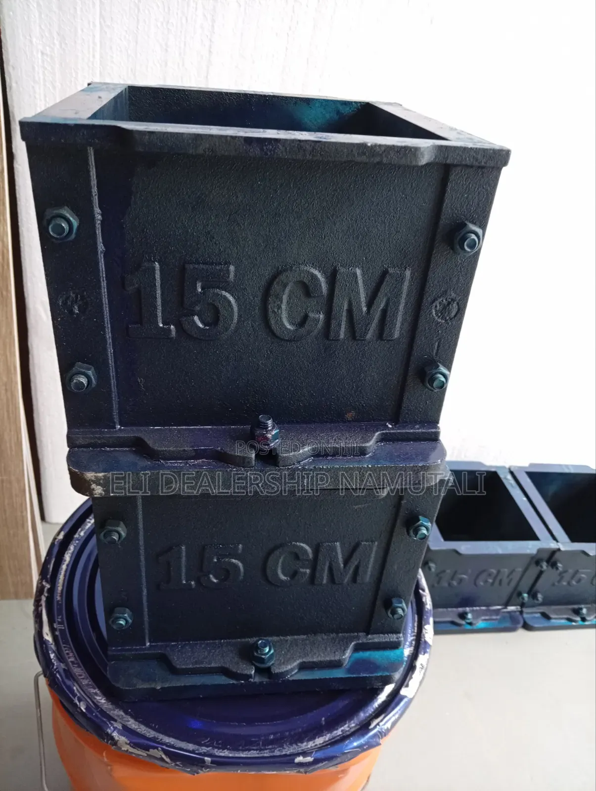 Reusable 15cm Concrete Cube Mould for Civil Engineering Tests