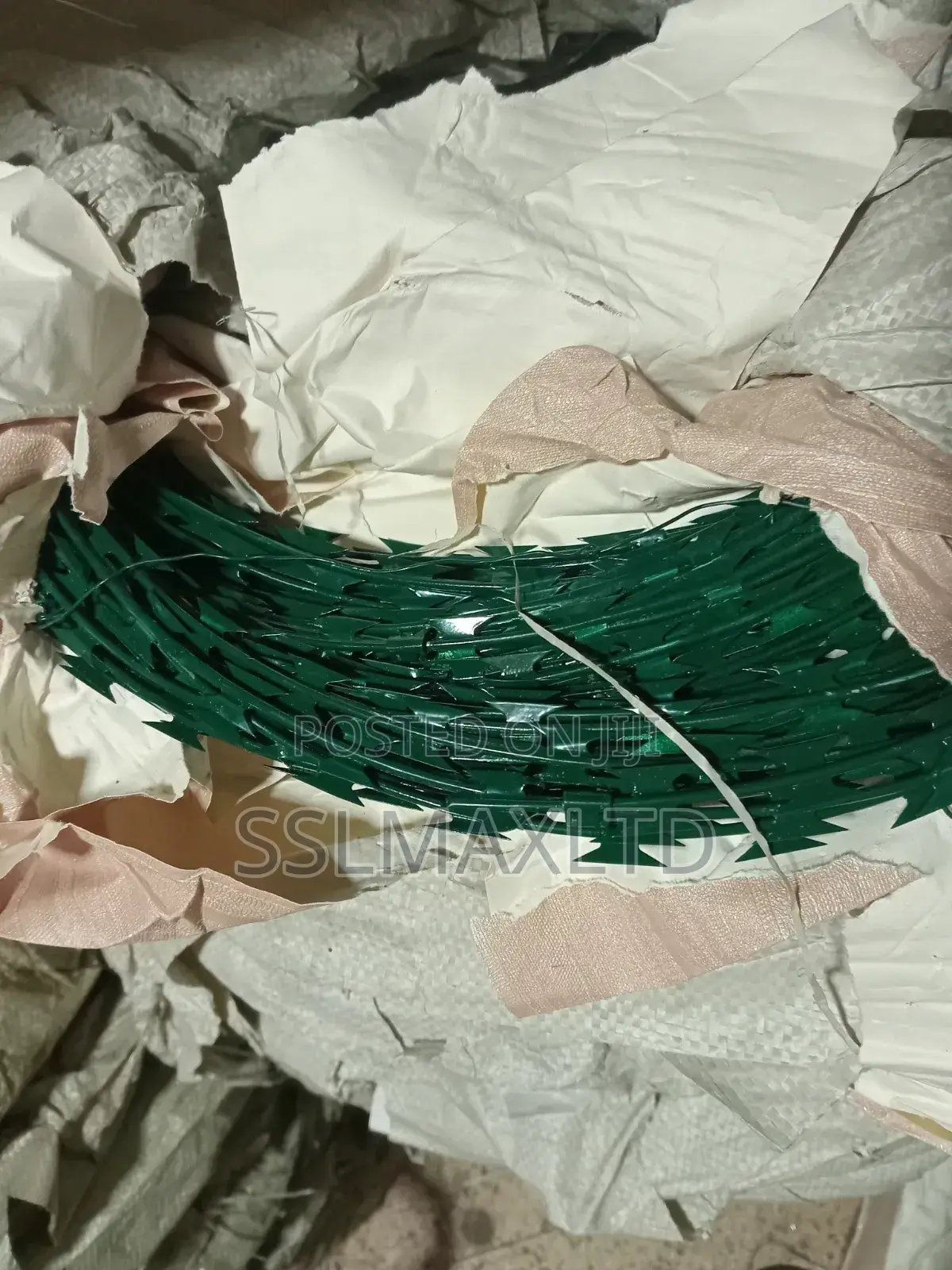 Fence Pure Green Razor Wire
