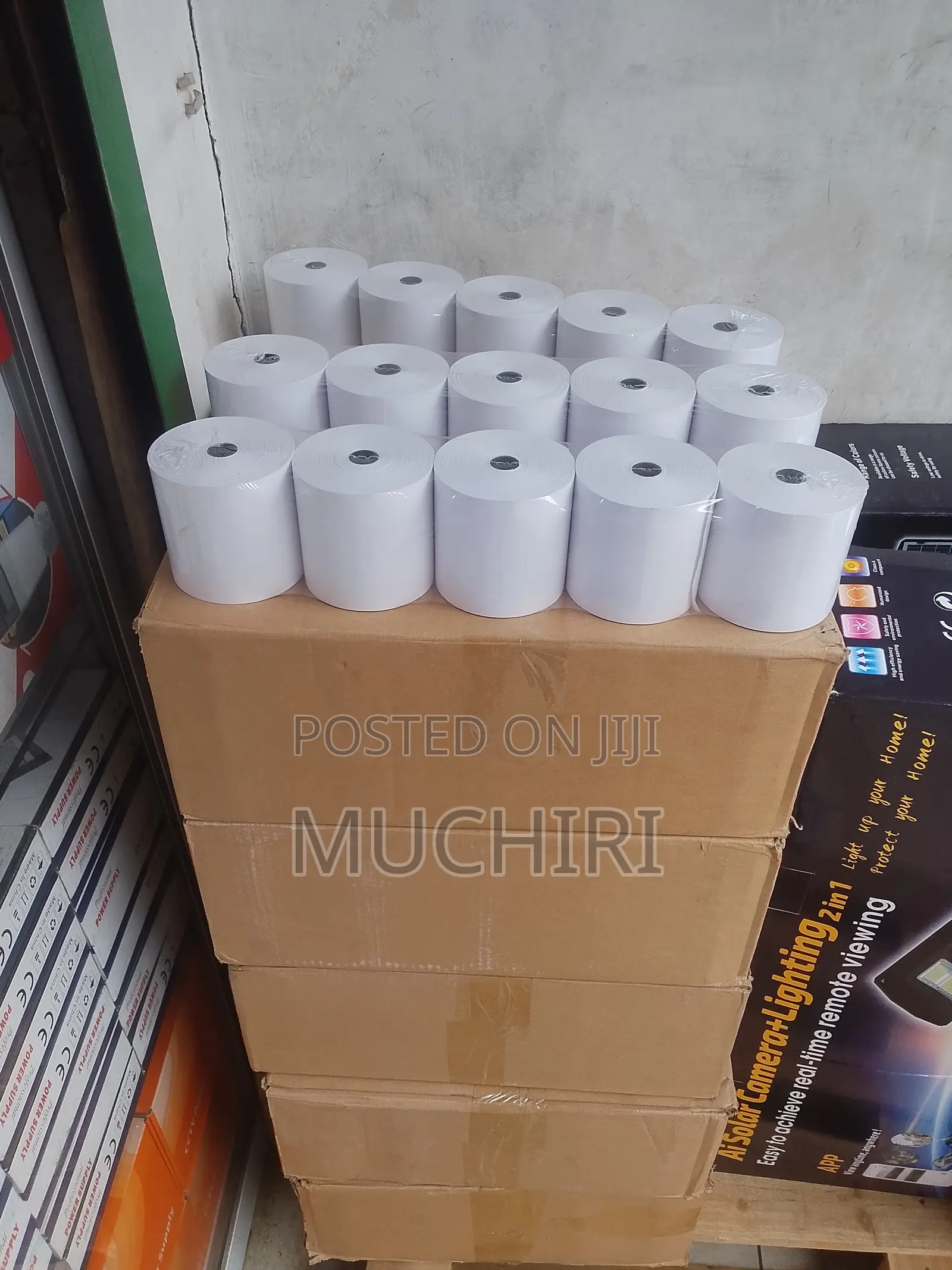 80mm X 80mm Thermal Paper Roll - White Thermal Paper Rolls