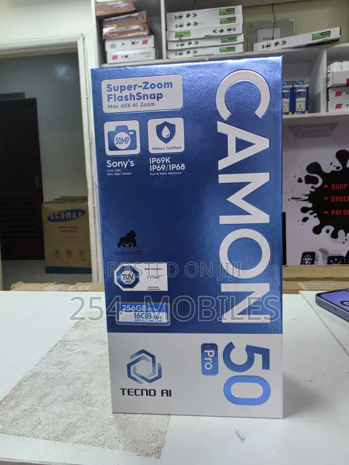 New Tecno Camon 50 Pro 256 GB Black
