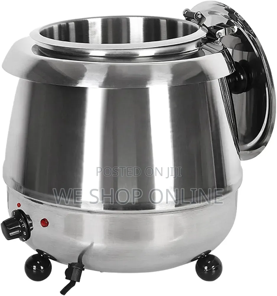 10ltr Pure Stainless Steel Electric Soup Tureen/Warmer.