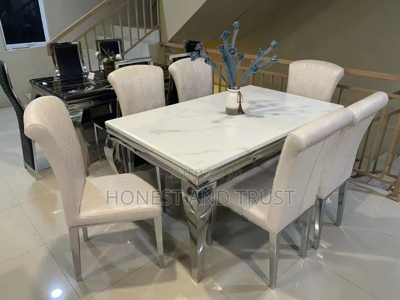6 Sitter Executive Modern Advanced Marble Dinning Table