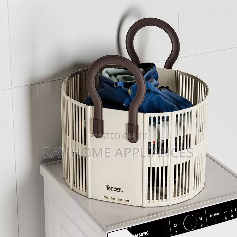 Foldable Laundry / Toy Basket With Handle Size: 49*30cm