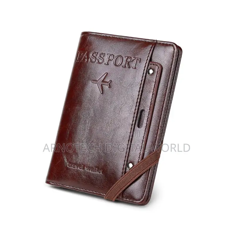 PU Leather Passport Holder With Multi-Card Slots