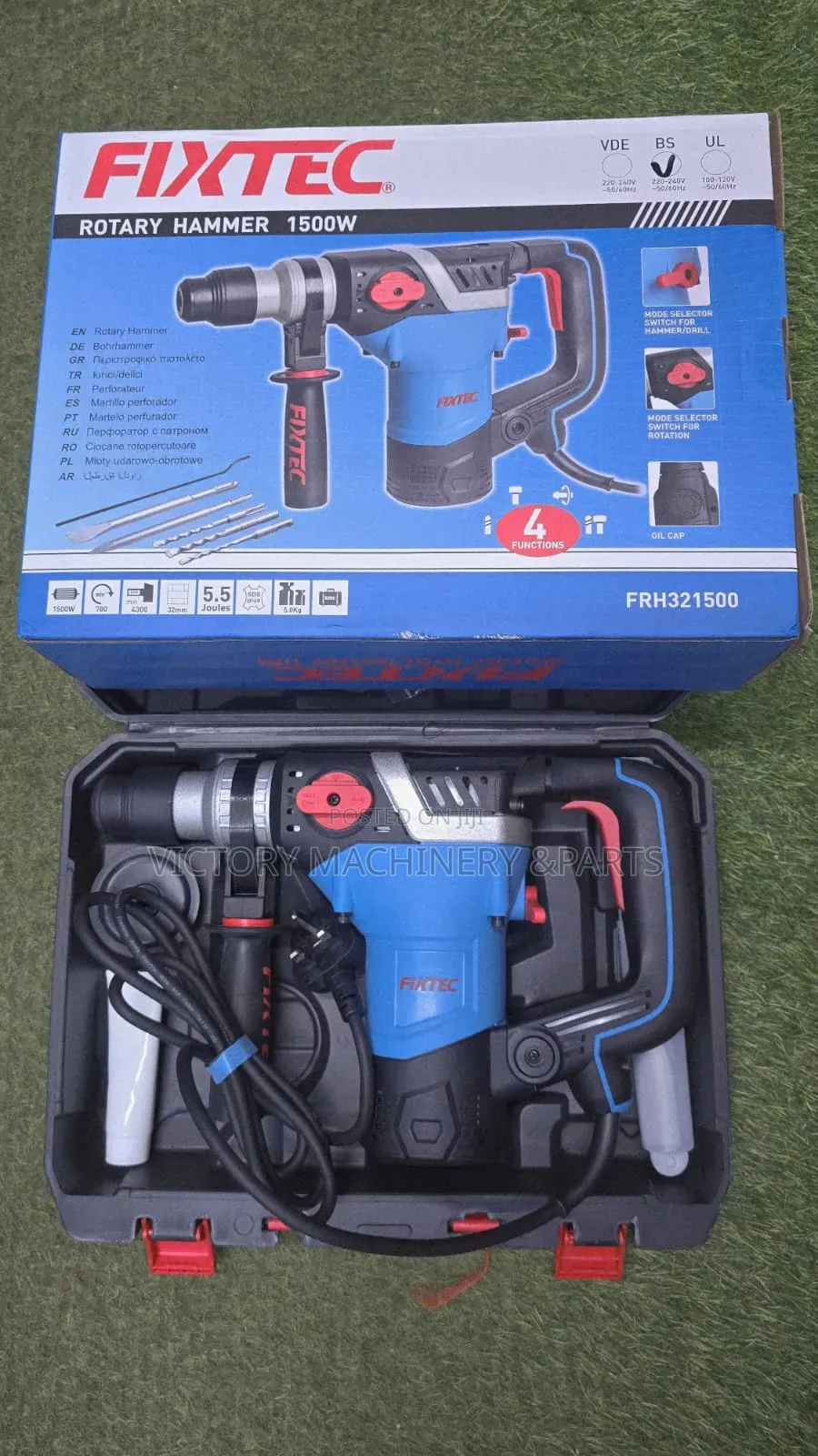 FIXTEC 1500W Rotary Hammer