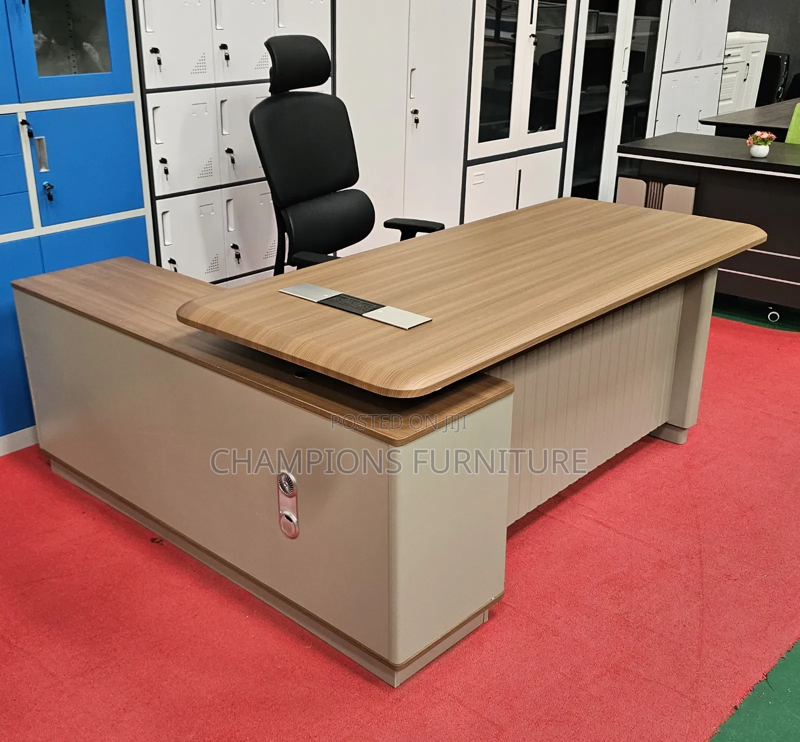 1.8M Executive Light Brown Desk