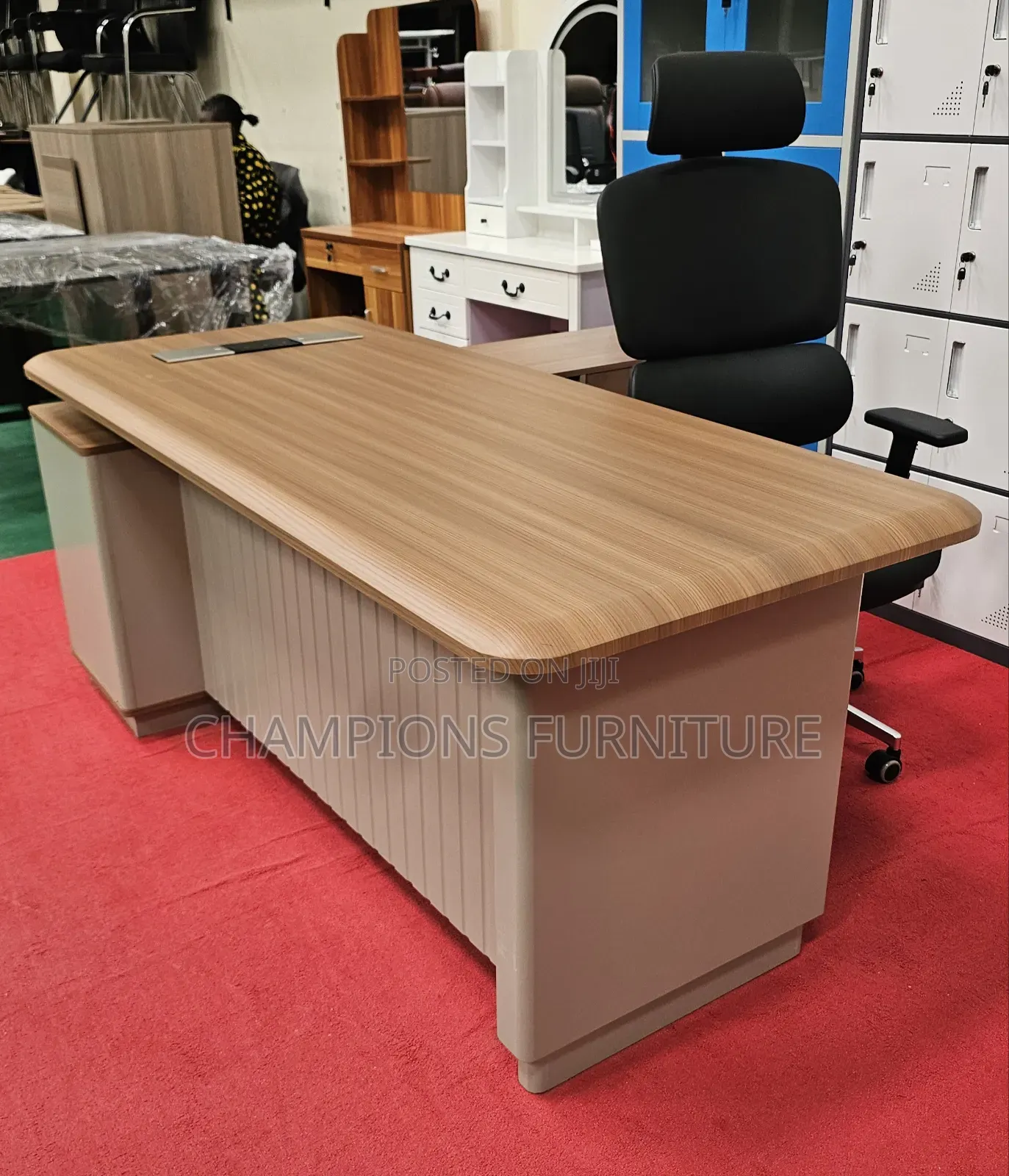 1.8M Executive Light Brown Desk