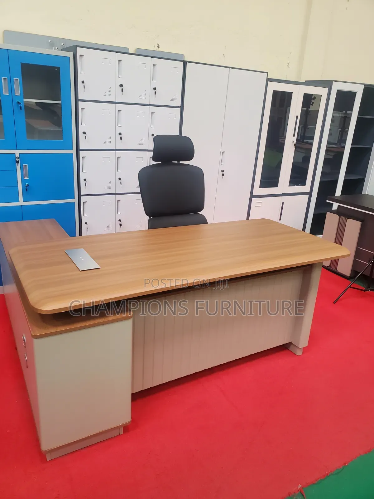 1.8M Executive Light Brown Desk