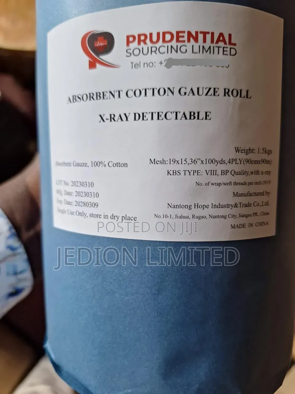 Gauze Roll XRAY Detectable 1.5kg