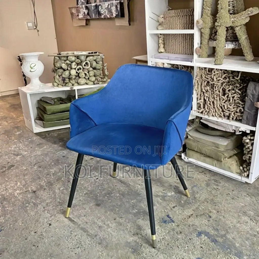 Home Chairs; Metal Legs Padded Accent Chair