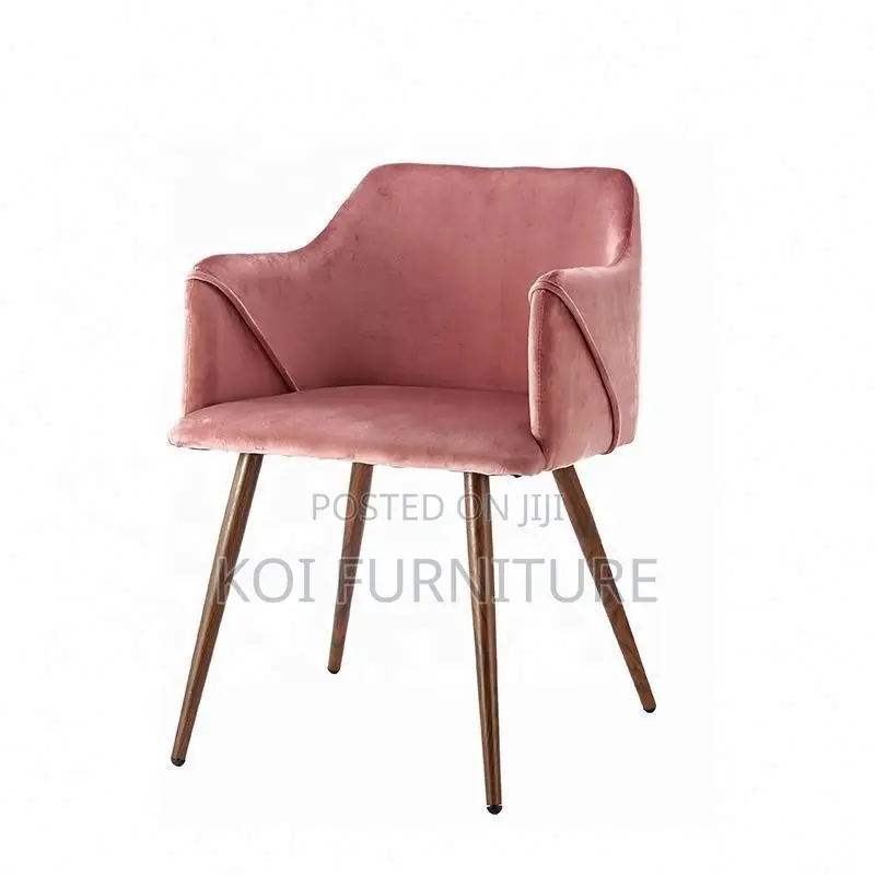 Home Chairs; Metal Legs Padded Accent Chair