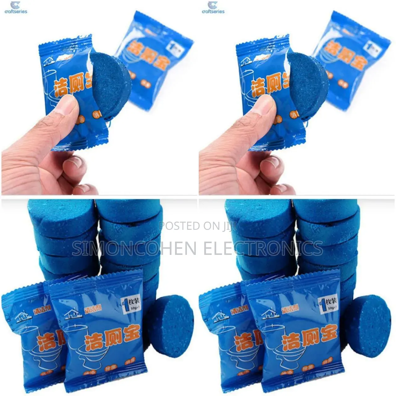 10pcs Bubble Blue Tablets Toilet Cleaner