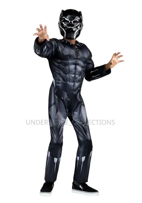 Muscle Black Panther Children's Dress-Up Costume