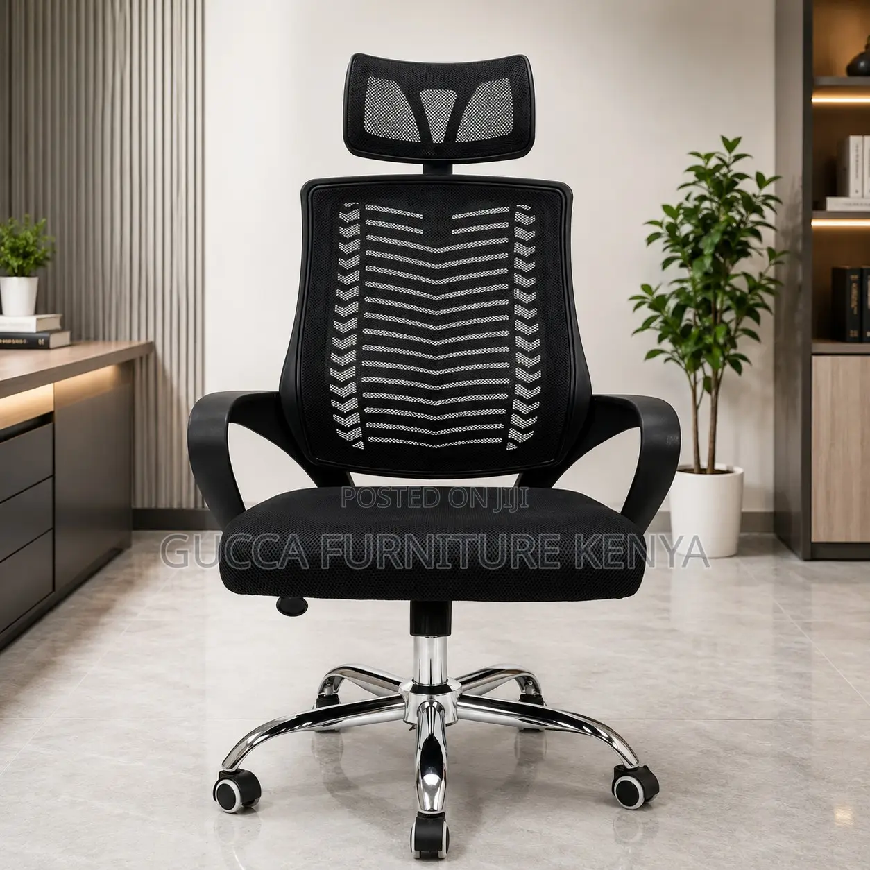 Swivel Conference Chair With Headrest