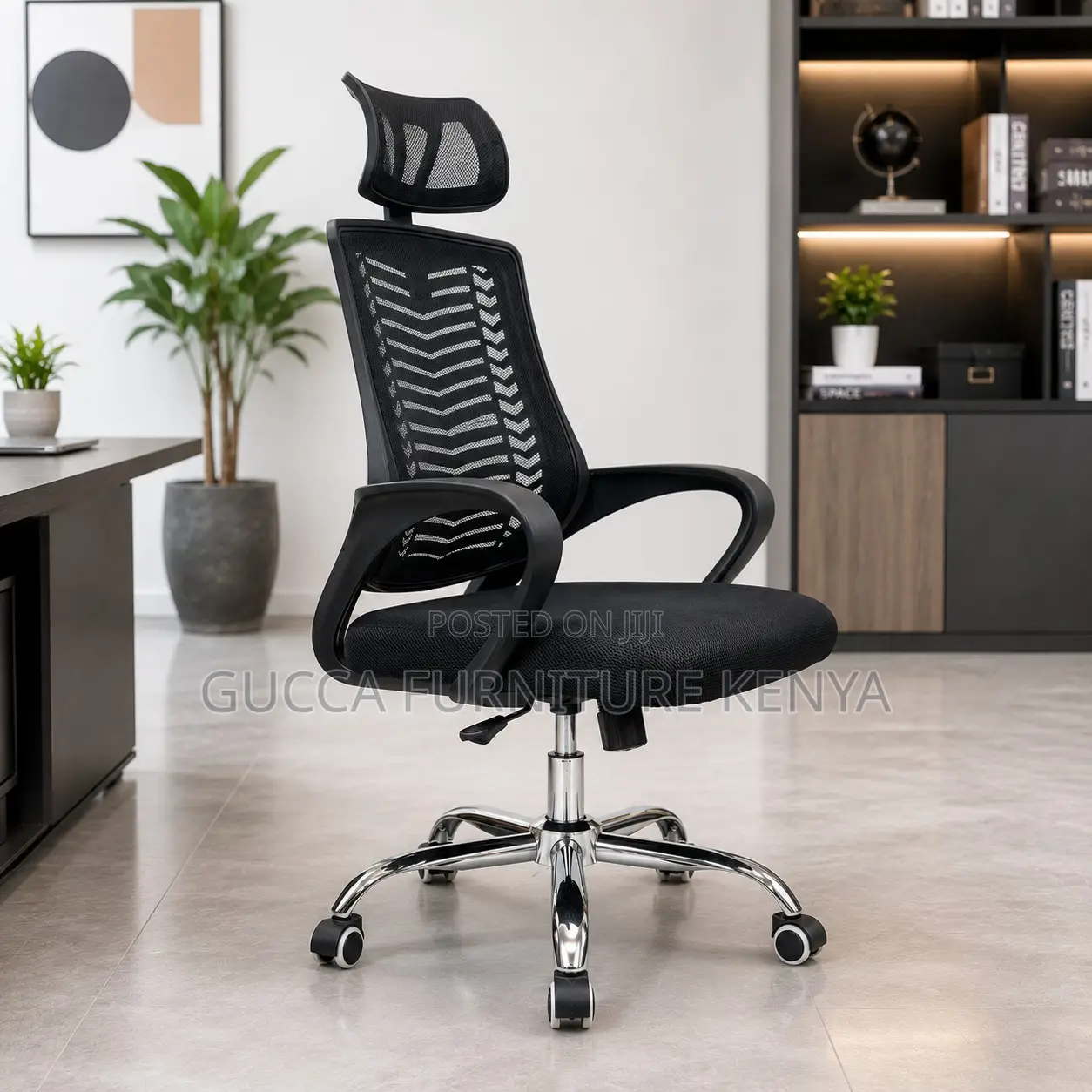 Swivel Conference Chair With Headrest