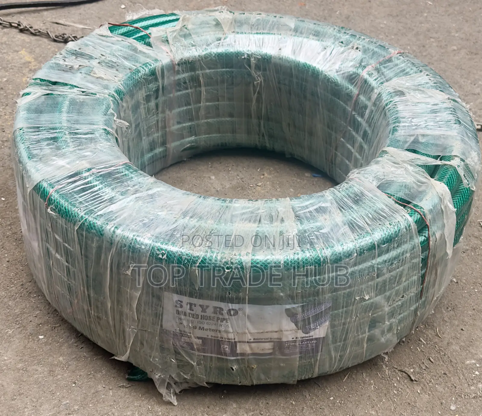 Styro Green Braided Hosepipe 1 Inch by 30 Meters