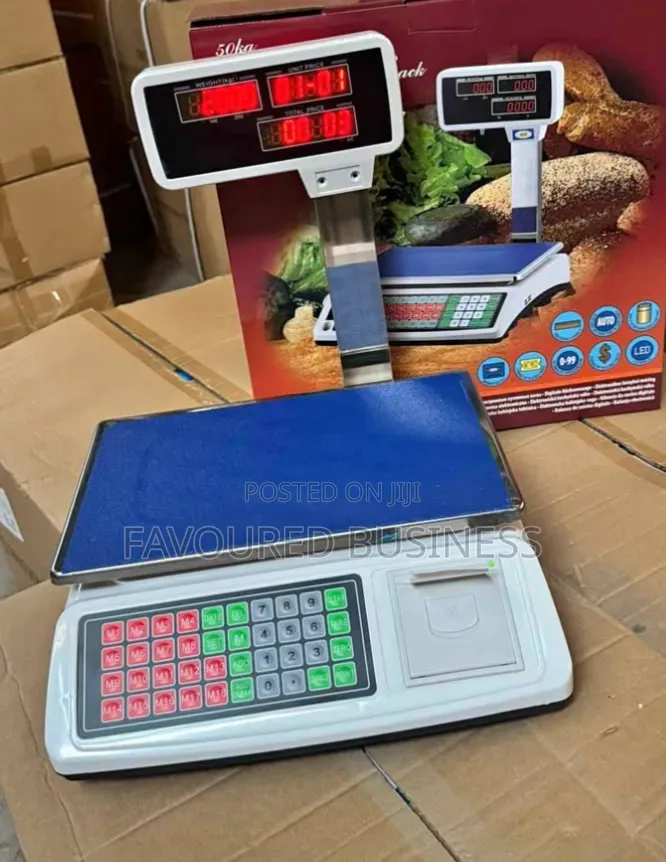 Most Used Digital Weighing Scale 50kg Plus Receipt