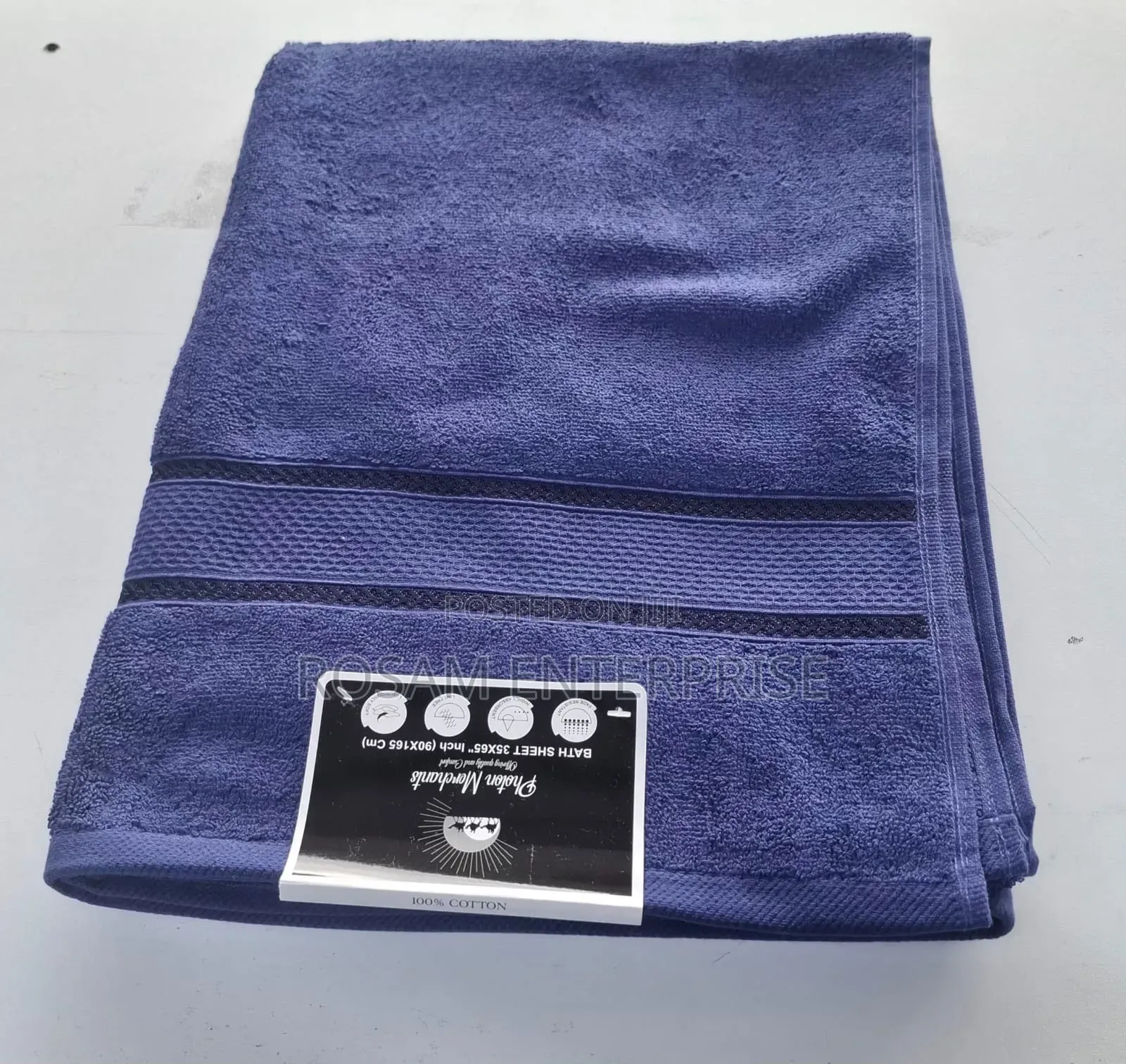 Soft Cotton Towel 100 by 150cm
