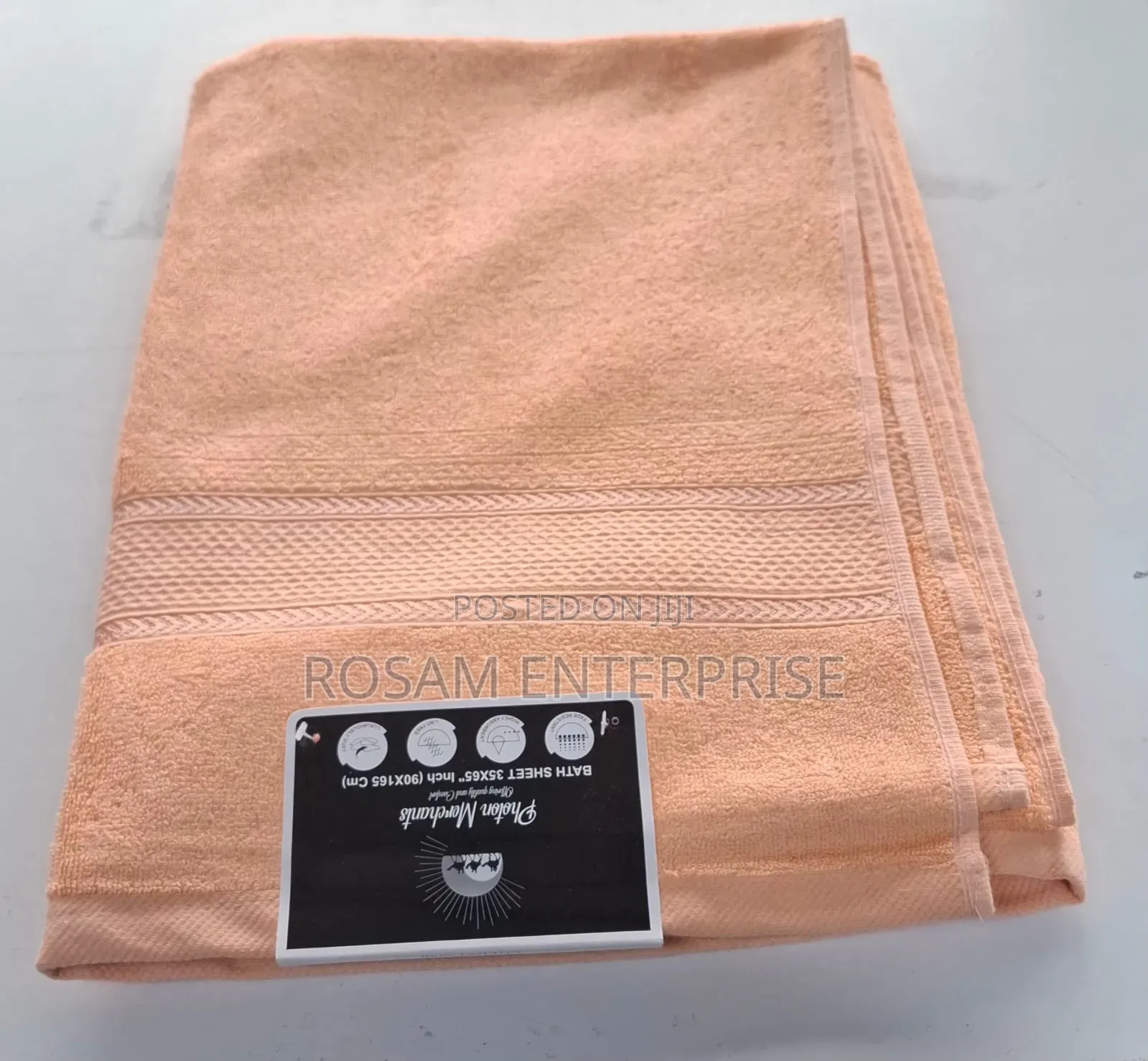 Soft Cotton Towel 100 by 150 Cm