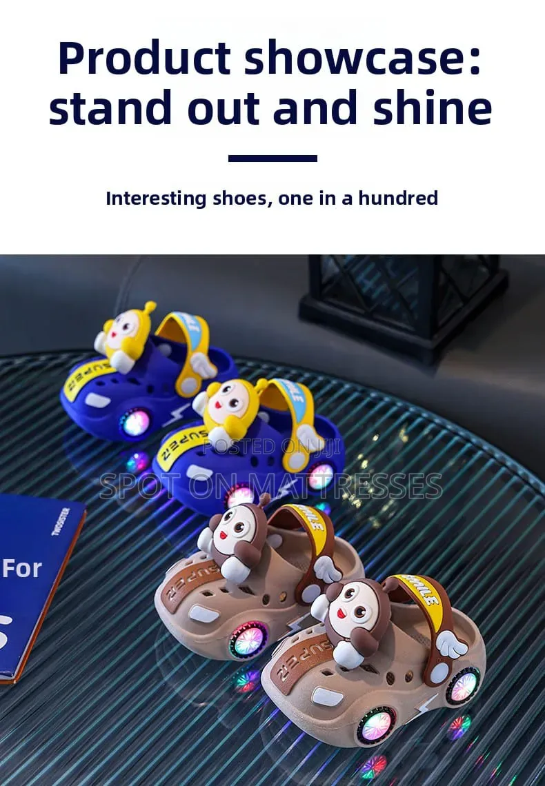Now Available! Kids' LED Light Crocs for Boys and Girls.