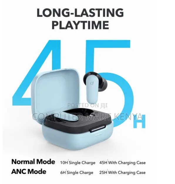 Soundcore R50i NC True Wireless Noise Cancelling Earbuds–Blue