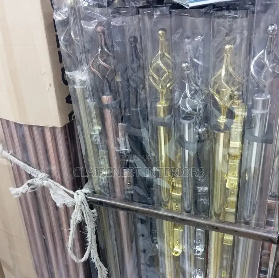 Gold, Black, Bronze Least Expensive Adjustable Window Curtain Rods