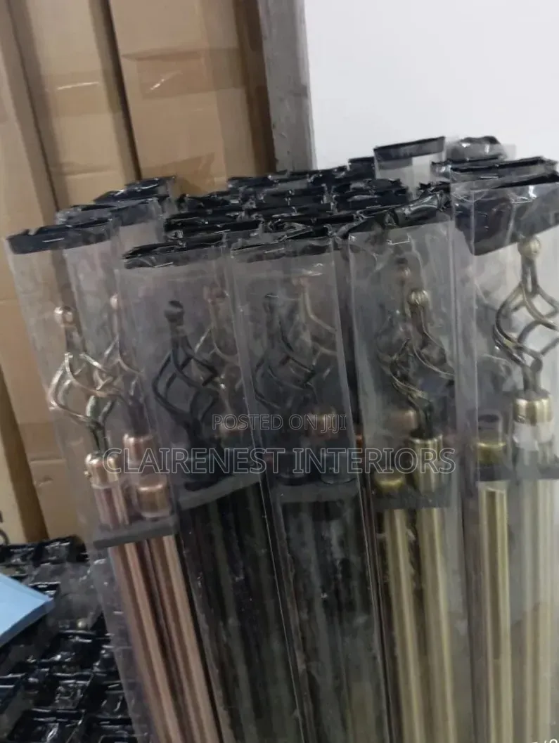 Gold, Black, Bronze Least Expensive Adjustable Window Curtain Rods
