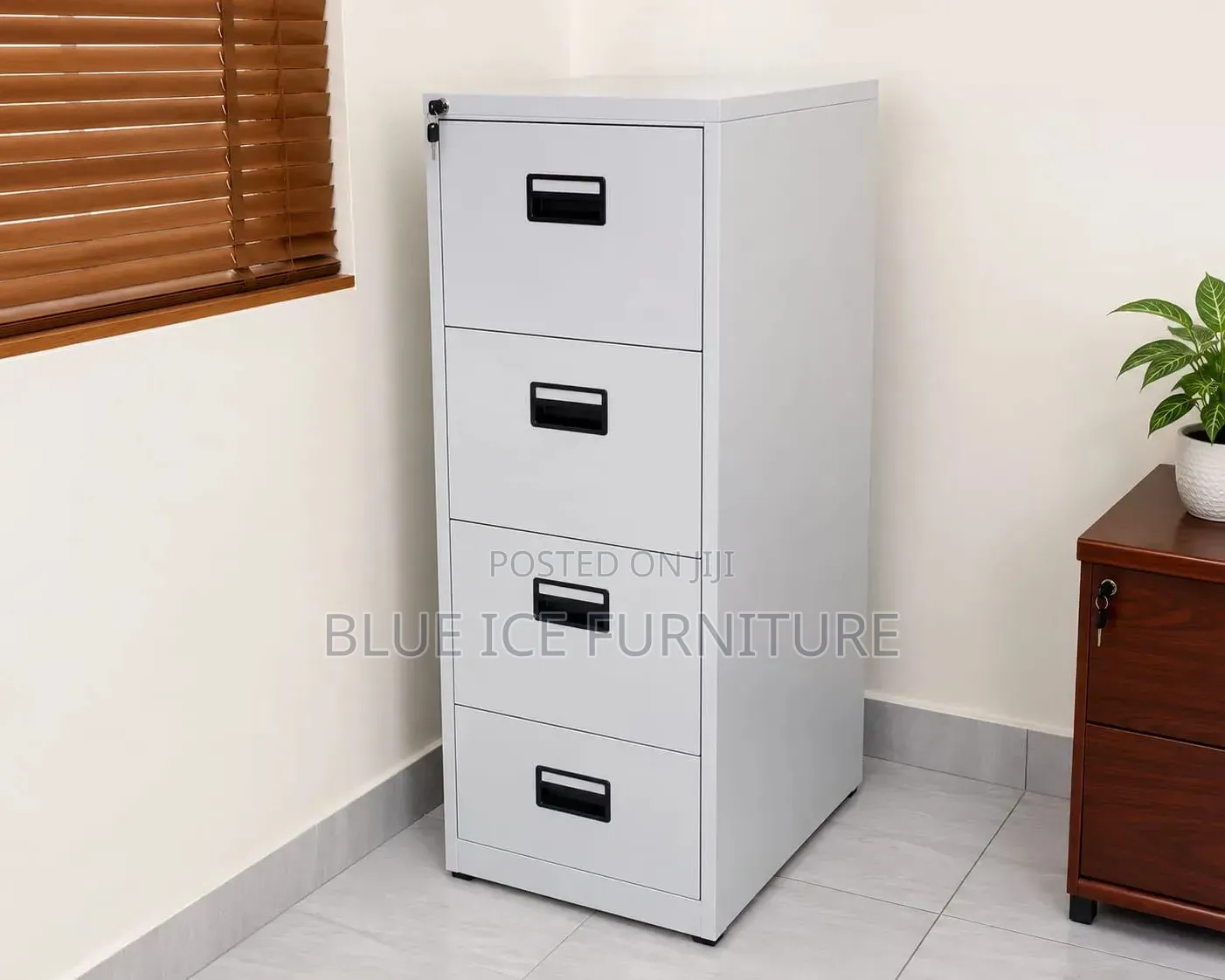 4-Drawer Steel Filling Cabinet -Lockable, Strong and Durable
