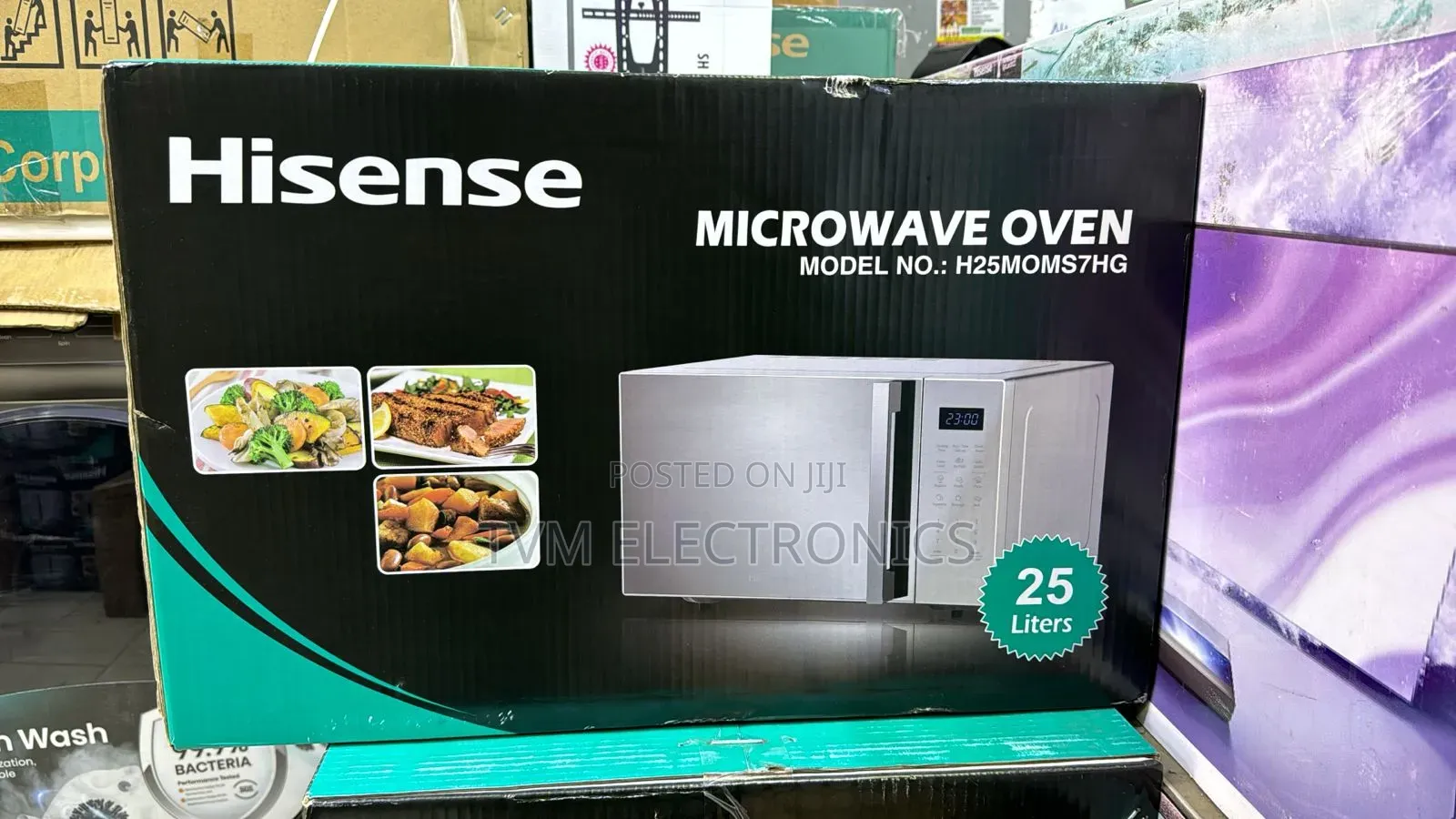 Hisense H25-Moms7hg Microwave Grill, 25L - Silver