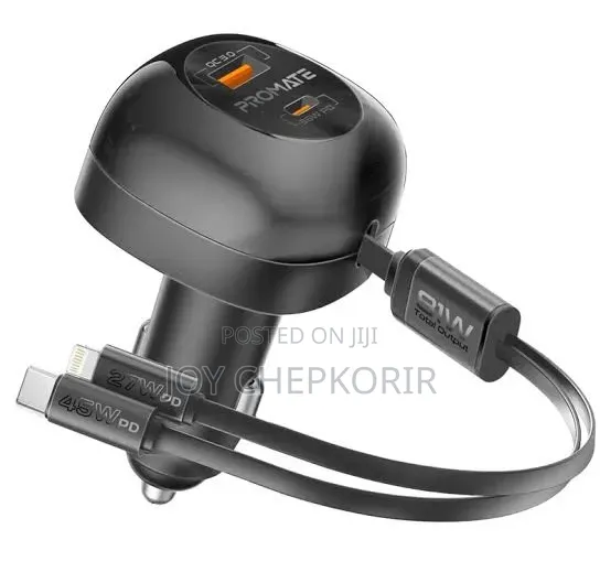 Promate 81W Multi-Port Car Charger – PowerDrive RC81