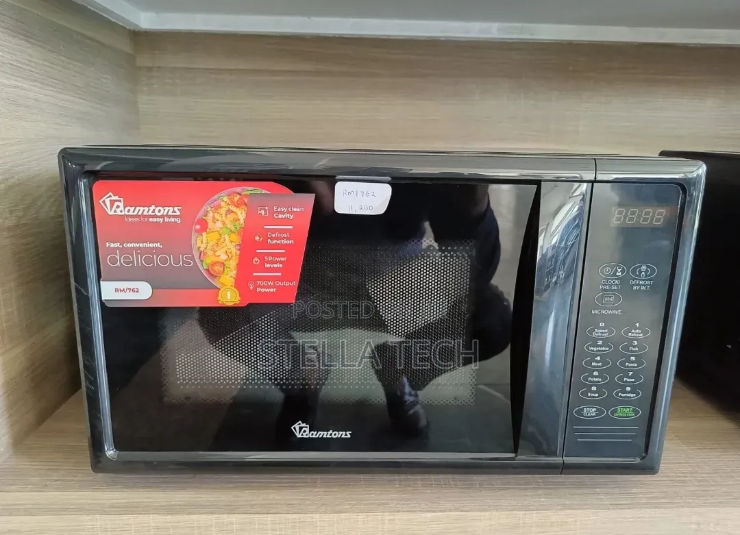 ramtons 20 Litres Digital Microwave Black - Rm/762