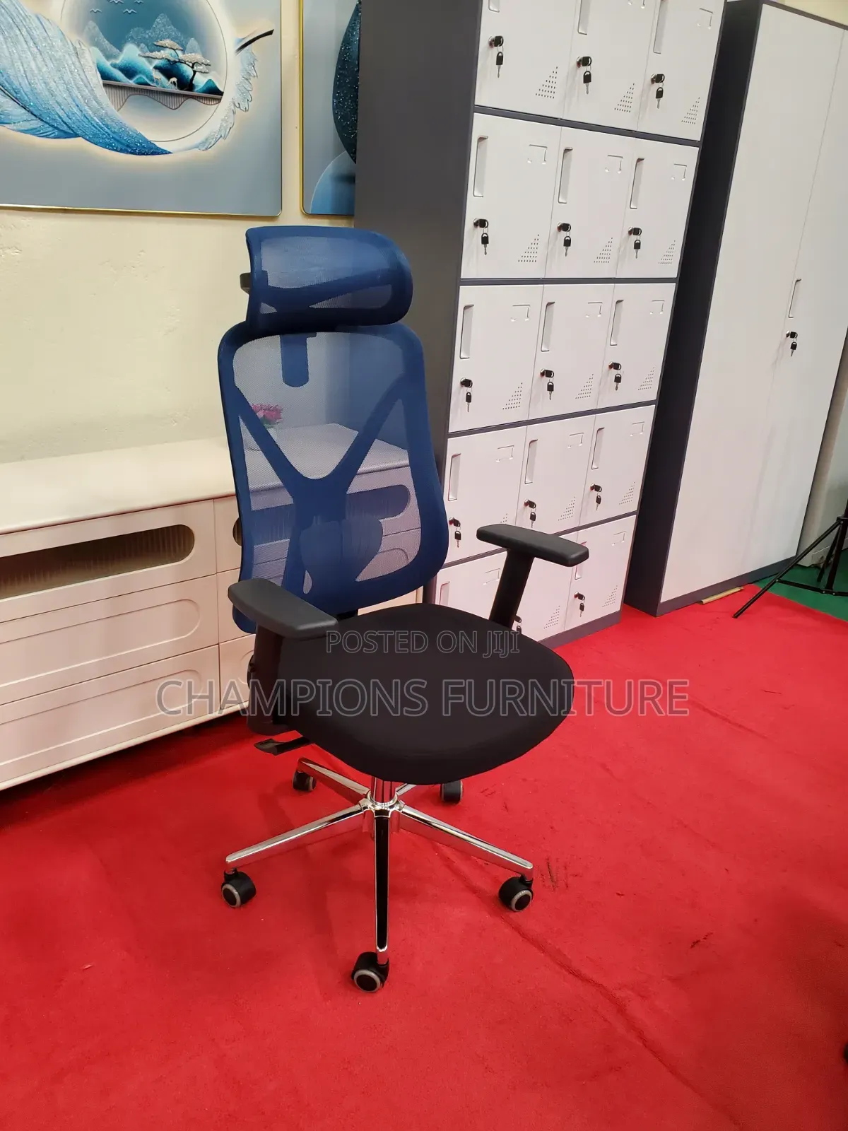 Blue Ergonomic Office Chair