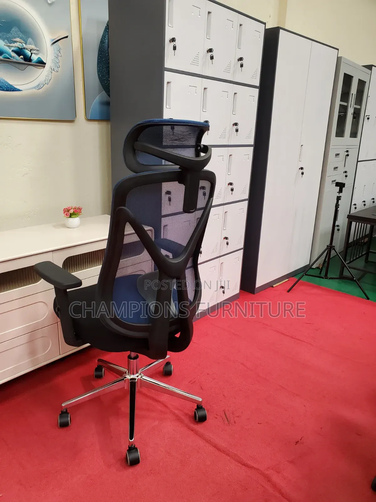 Blue Ergonomic Office Chair