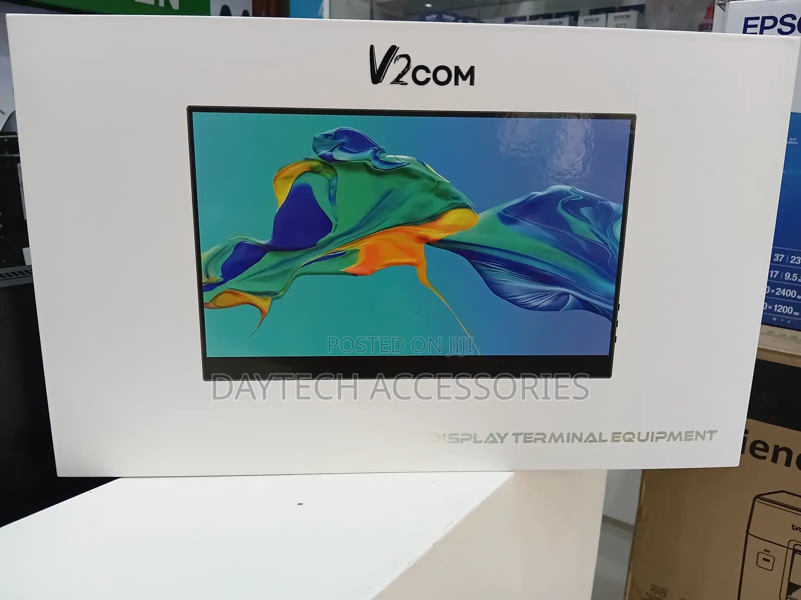 V2com 15.6” Portable Touchscreen External Display Monitor - Black