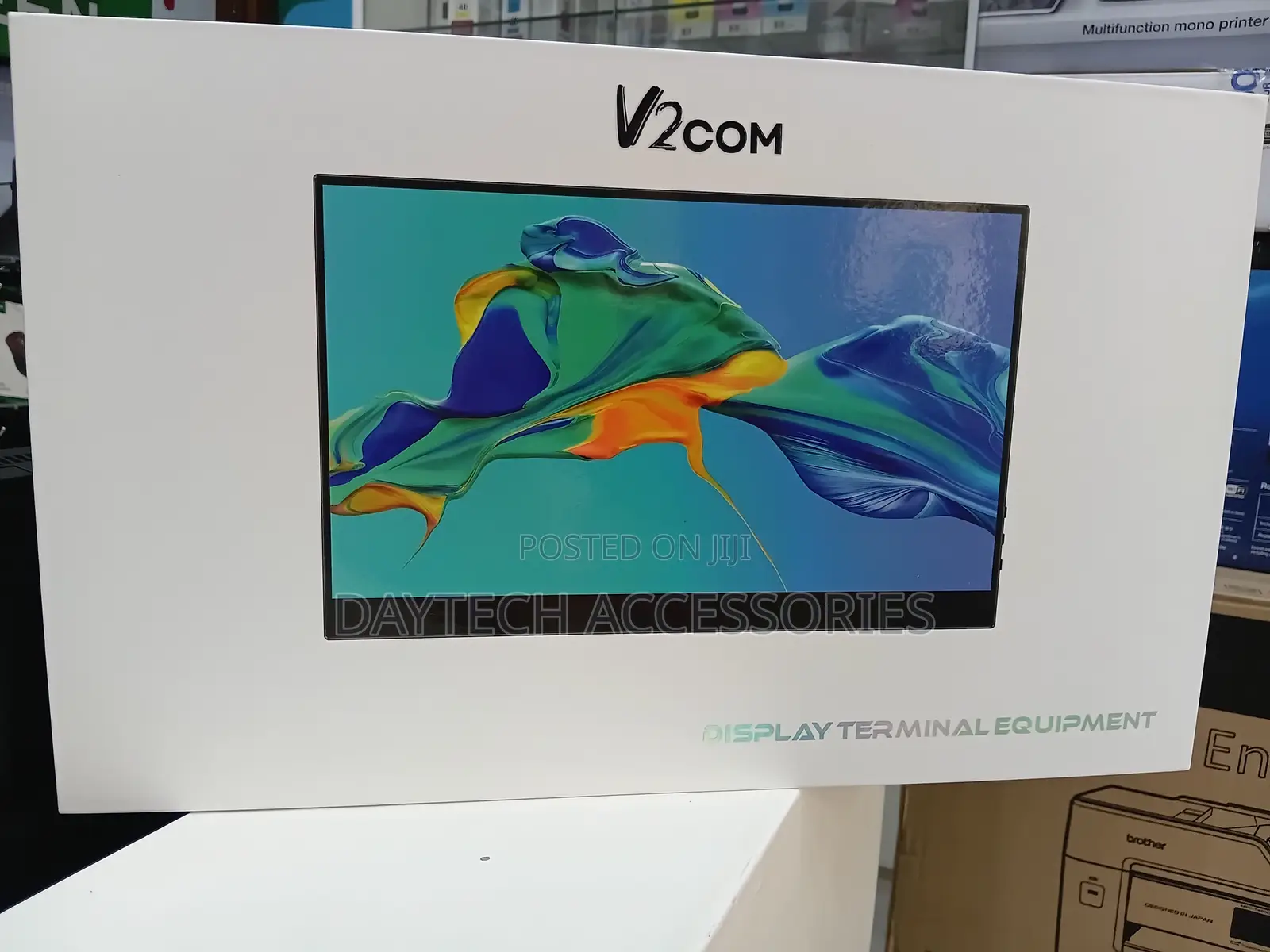 V2com 15.6” Portable Touchscreen External Display Monitor - Black