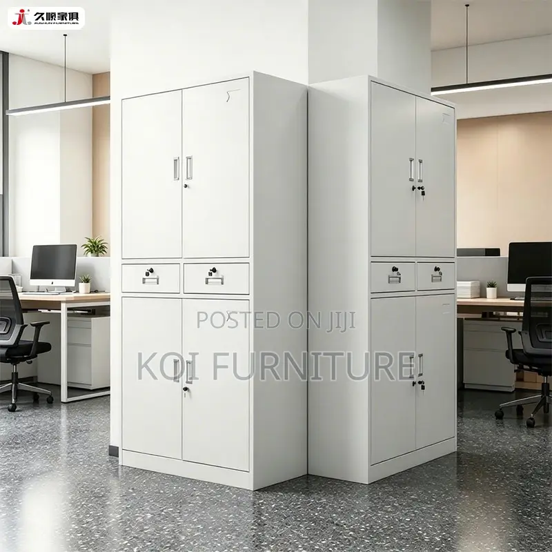 Office Cabinet; Four Doors Steel Office Goods Lockable Storage