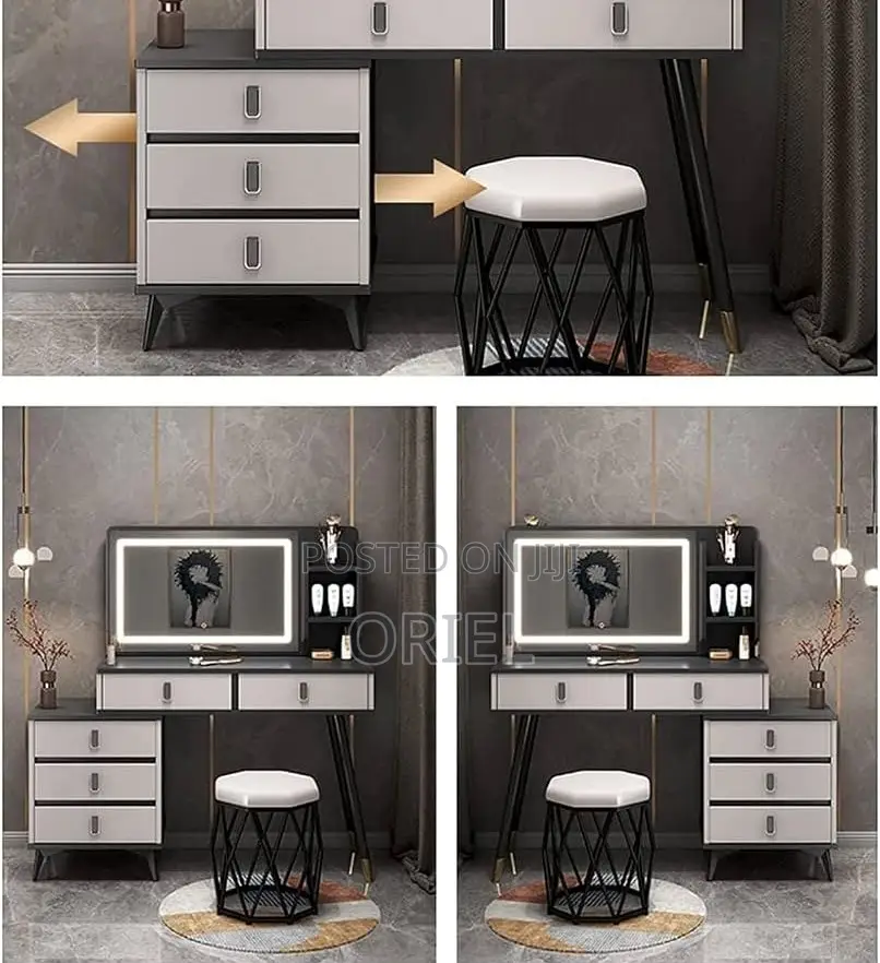 Modern Dressing Table : Modern LED Lighted Dressing Table
