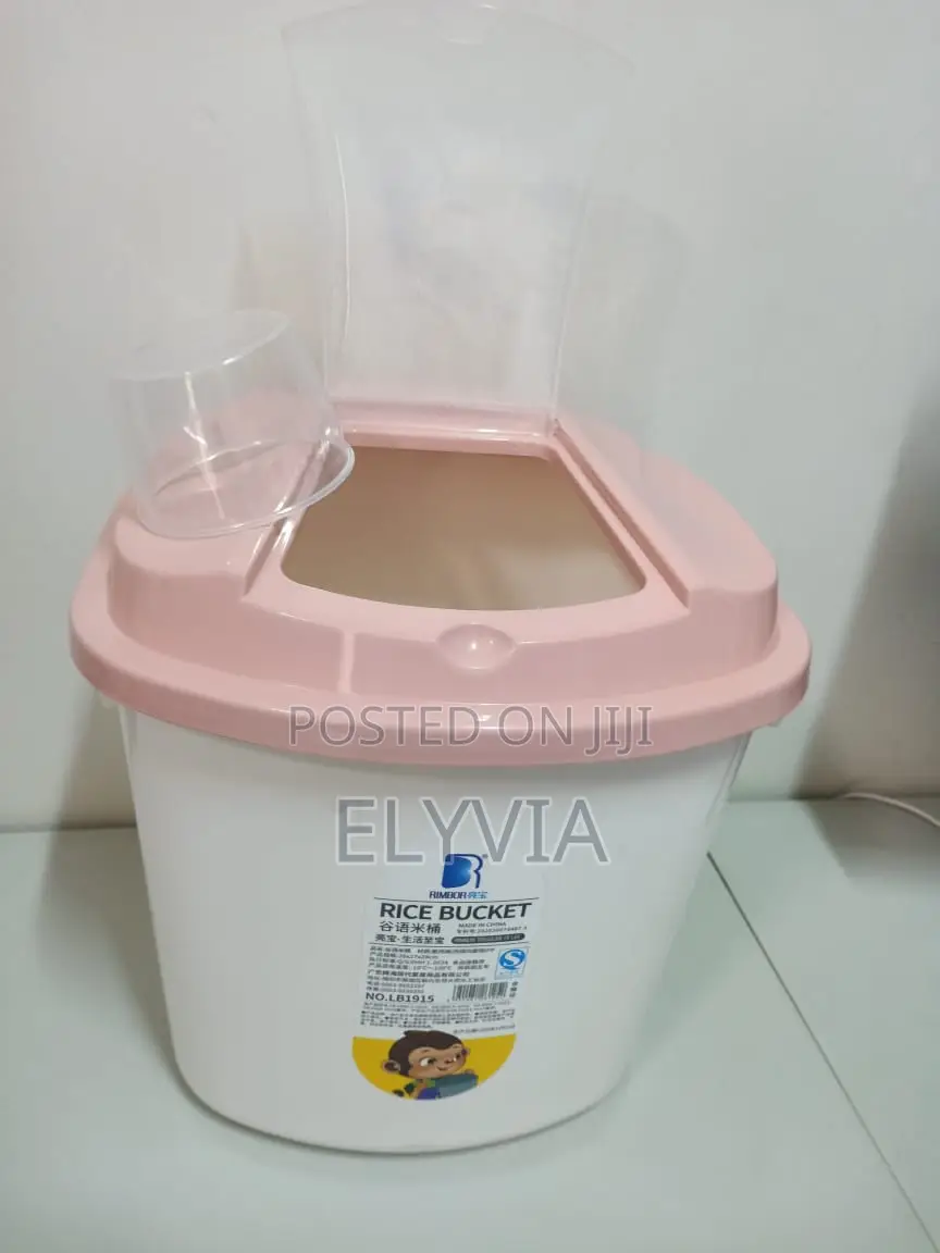 10kg Rice/Cereal Bucket With Measuring Cup