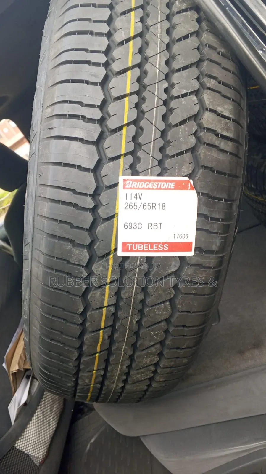 265 /65 R18 Bridgestone Tyres 114v 693c RBT