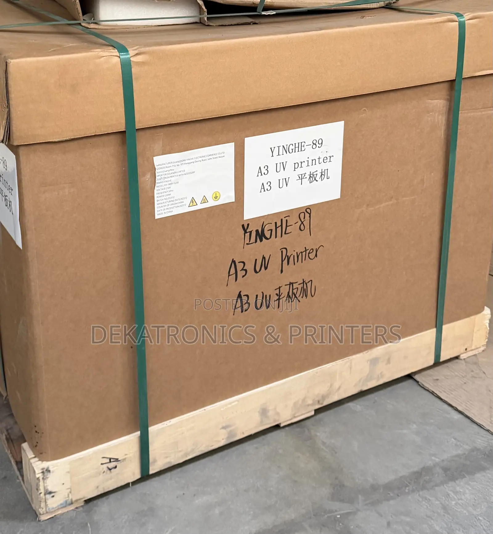 Yinghe A3 1pc Epson I3200 Head Uv Flatbed Printer (With Bottle Rotary)
