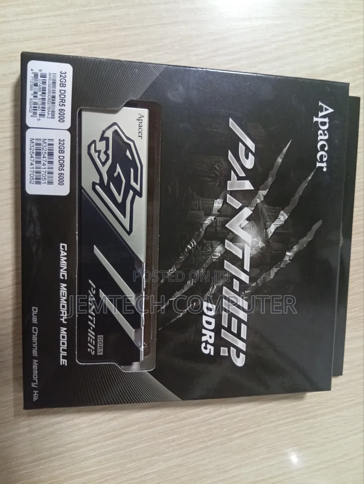 PANTHER DDR5 32Gb (16gb*2) Desktop 6000mt/S RAM Kit With Heatsink