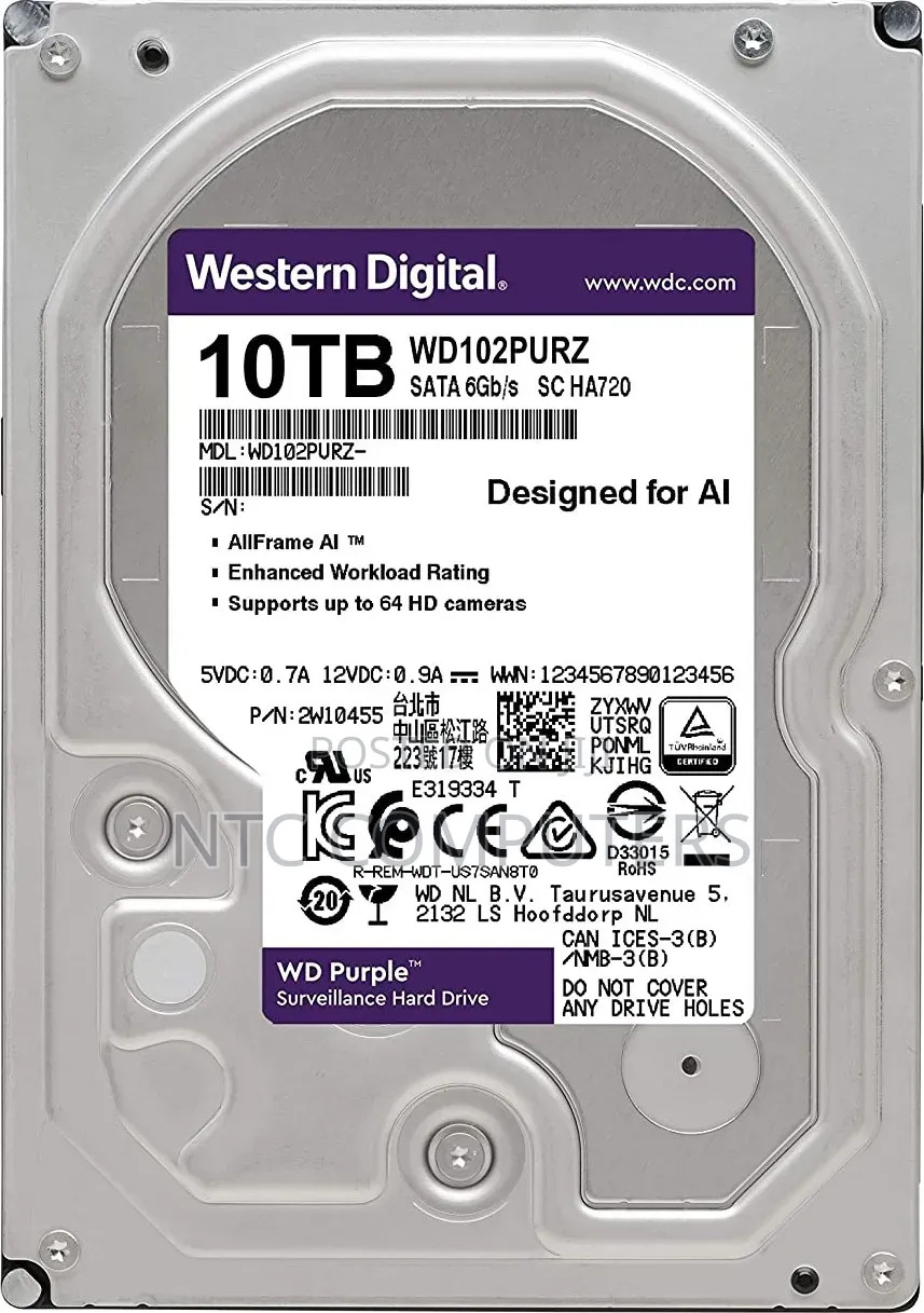 Wd Surveillance Hardisk 10Tb